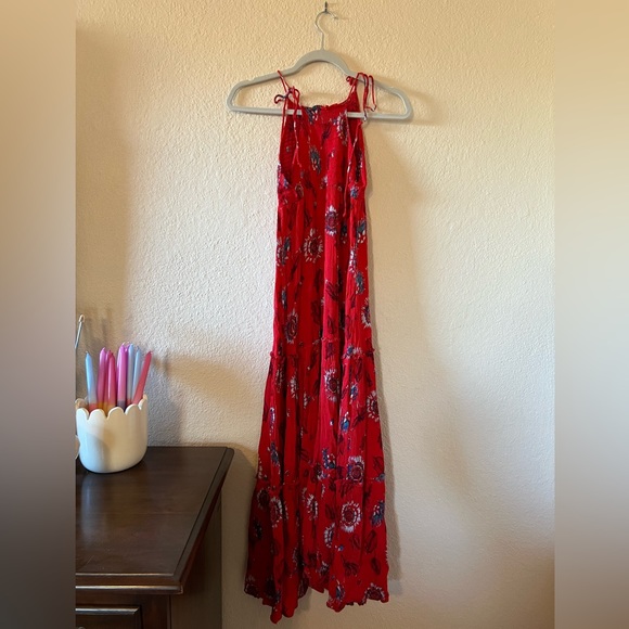 Intimately Free People Garden Party Maxi Dress in Red Combo - Picture 4 of 7